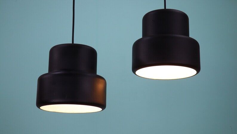 Pair of pendant lamps by Jo Hammerborg for Fog & Morup 1960s
