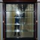 Rare glass-fronted Victorian apothecary cabinet.