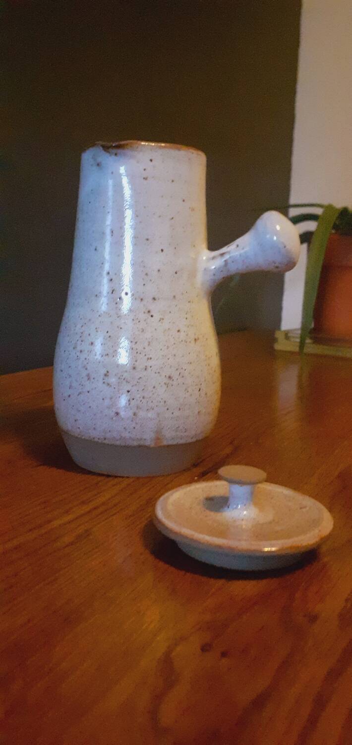 Ceramic jug from the 60s Roger Jacques (1920-2001) Puisaye stoneware