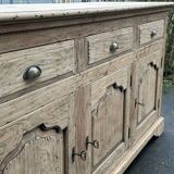 Raw wood sideboard