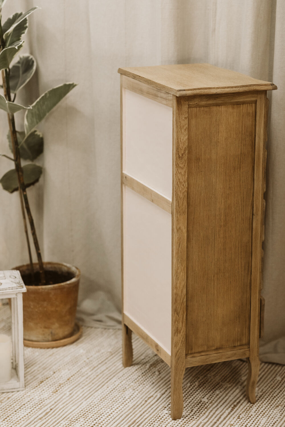 Oak chest of drawers with 5 drawers – restored