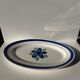 Plat sunny motif floral bleu stylisé Sarreguemines