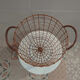Copper metal paper basket