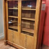 2-door mahogany empire style showcase