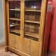 2-door mahogany empire style showcase