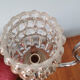 Vintage suspension 50/60s chrome and glass