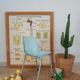 Plastic chair school children Brunswick Roger Bontemps - vintage