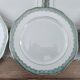 Set of 11 Longwy France earthenware dinner plates, Trianon model