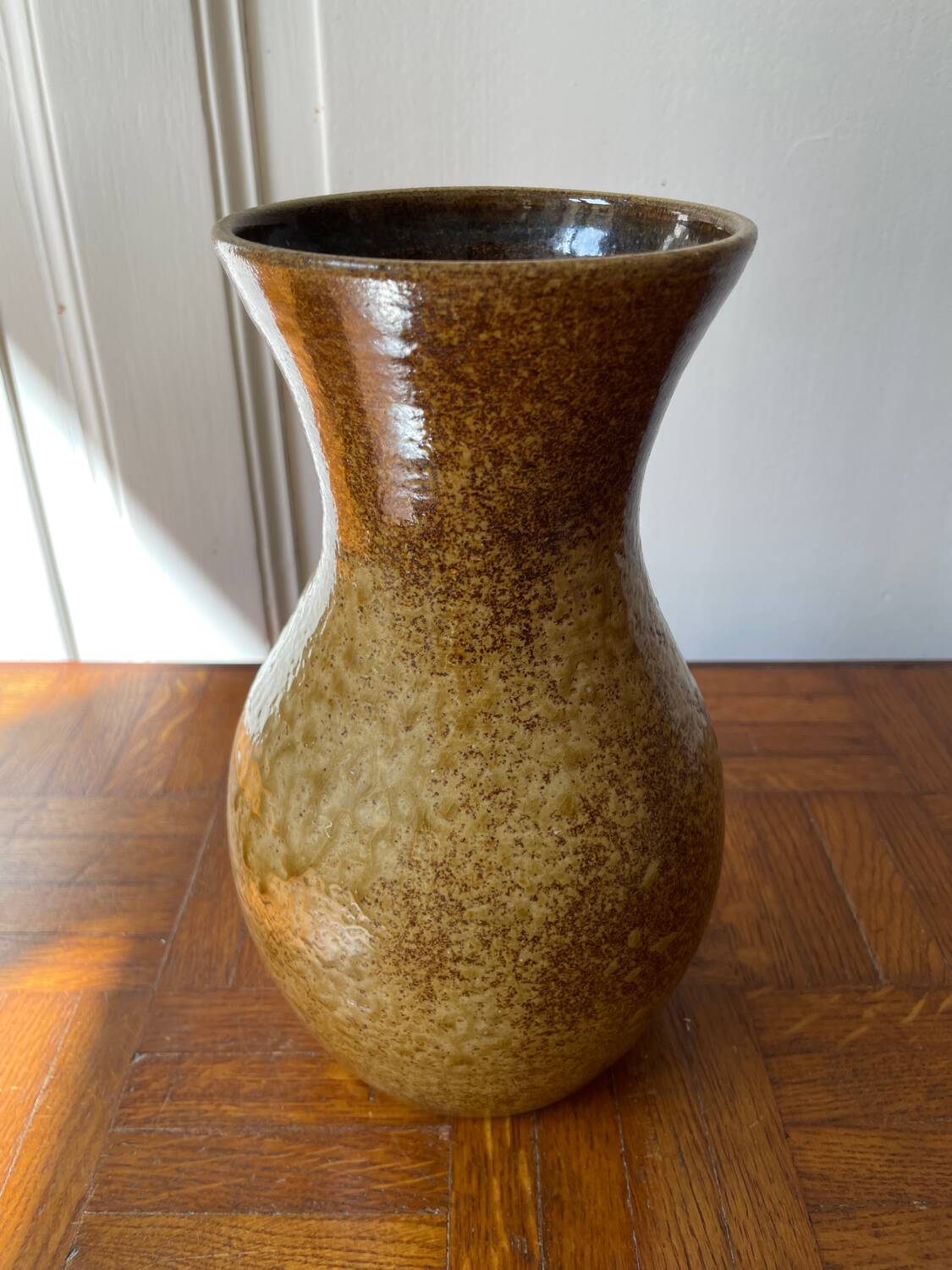 Glazed stoneware vase