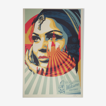 Shepard Fairey (Obey Giant) : Target Exceptions - Lithographie signée