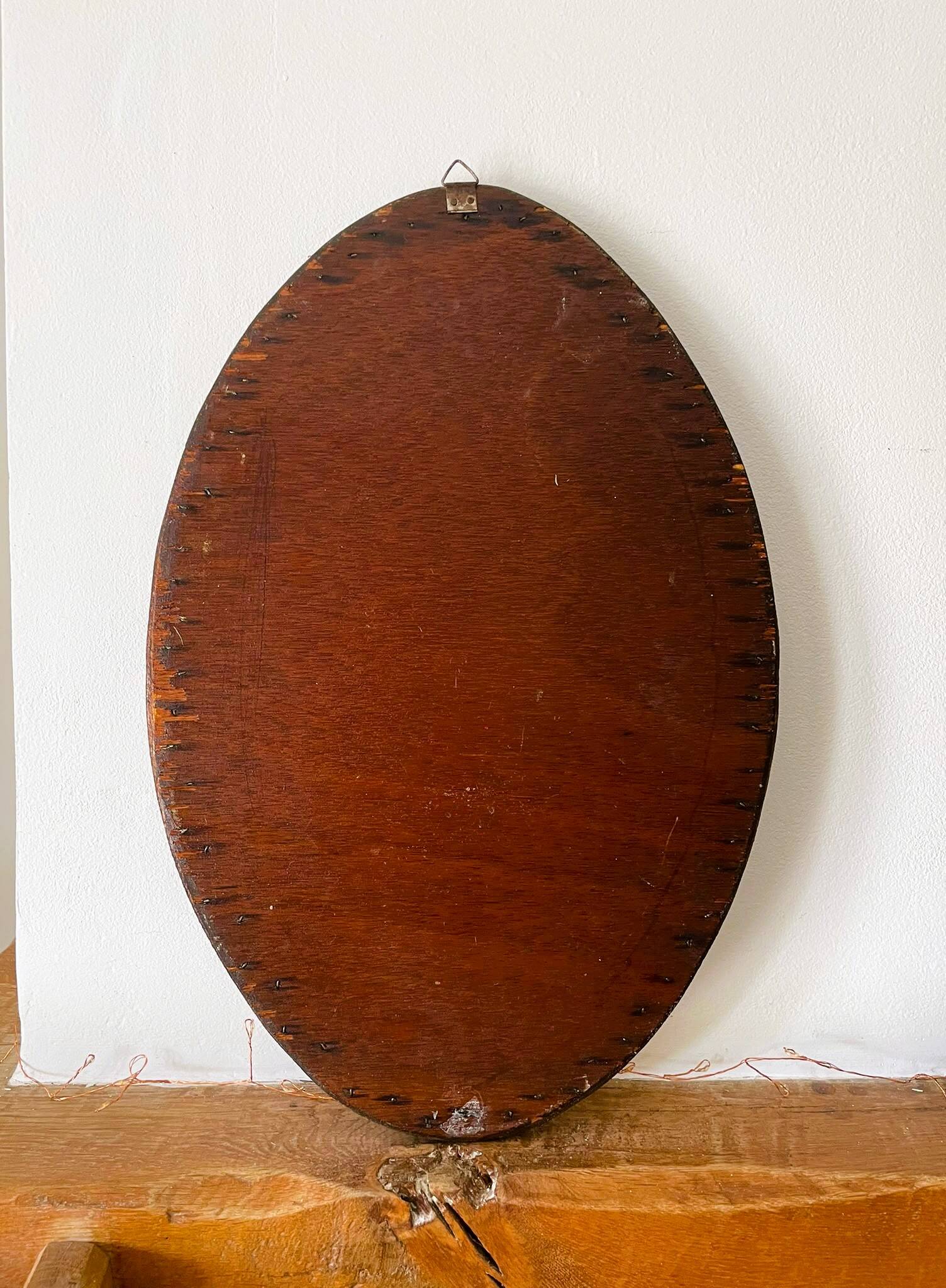 Miroir rotin vintage