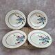 Lot de 4 assiettes creuses vintage Sarreguemines modèle Champfleury