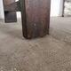 Workbench, brutalist console, solid wood