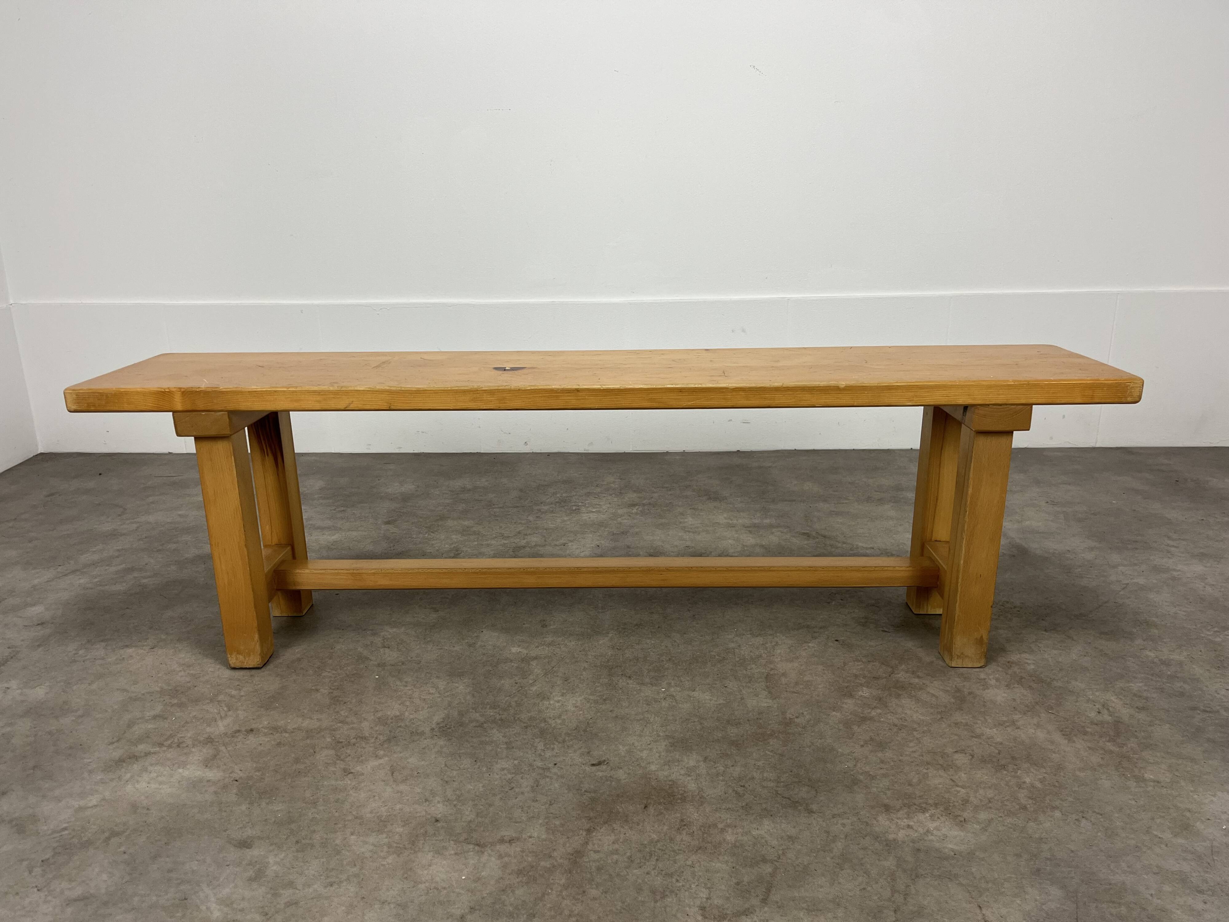 Vintage solid pine bench 150 cm