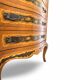 Wooden bedroom suite with inlays in mid-century Italian style, by Pacifici Prete, Rome.