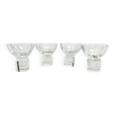 Set of crystal glasses, modernism, Germany, 1950s
