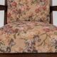 Fauteuil Art Nouveau en chêne avec revêtement floral, Belgique, années 1900