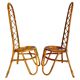 Mid Century Modern Bonacina Bamboo Chairs, set of two, Italy 1960s