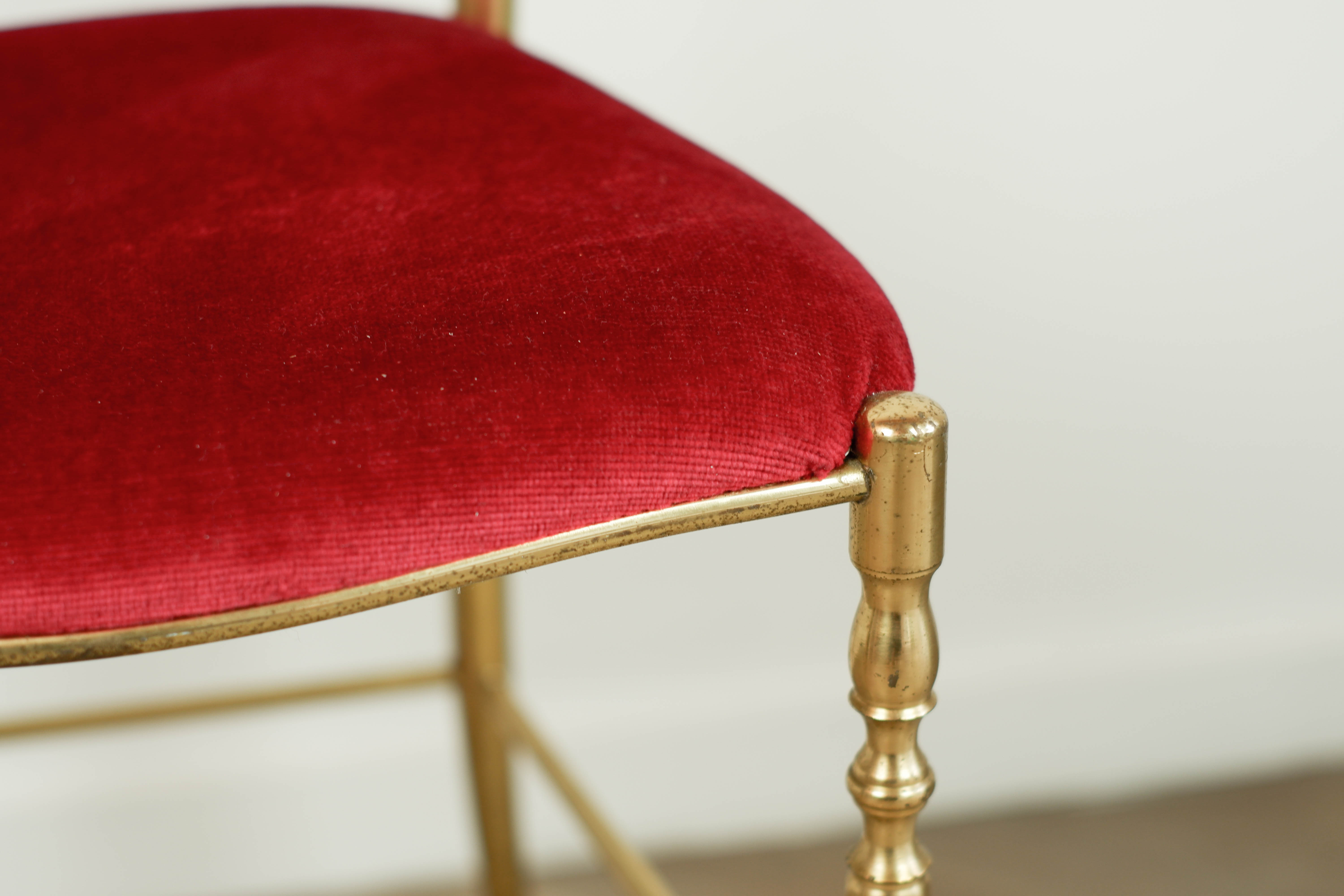 Chiavari brass chair