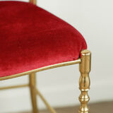 Chiavari brass chair