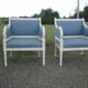 Pair of shepherdess armchairs