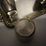 tray with silver metal cups