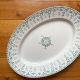 Opaque "Sagittaires" ironstone oval dish from Gien