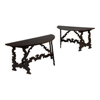 Italian demi-lune tables (2)