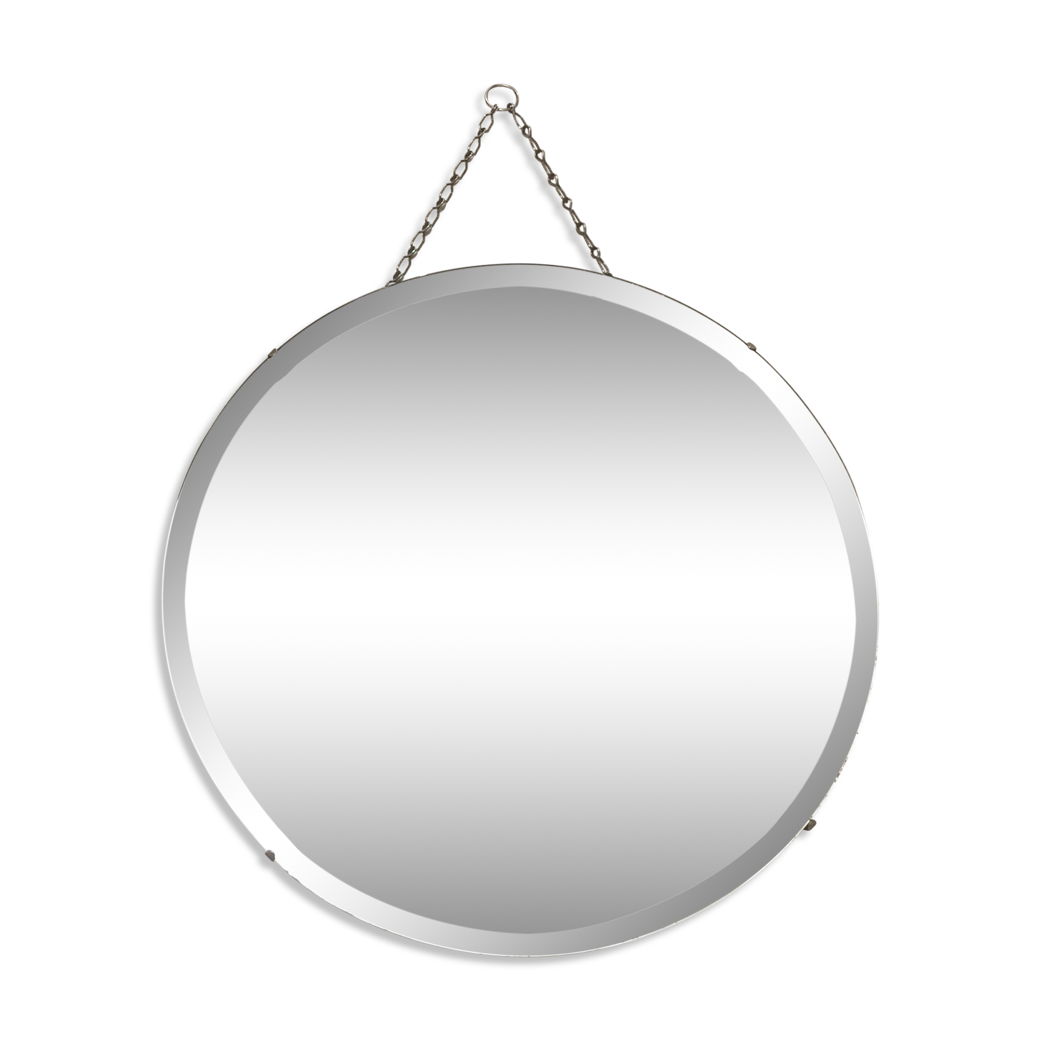 Miroir rond biseauté
