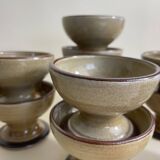 10 Coupes en Grès Vernissé