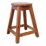 Tabouret d’atelier en teck birman