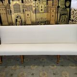 Restored brasserie bistro bench