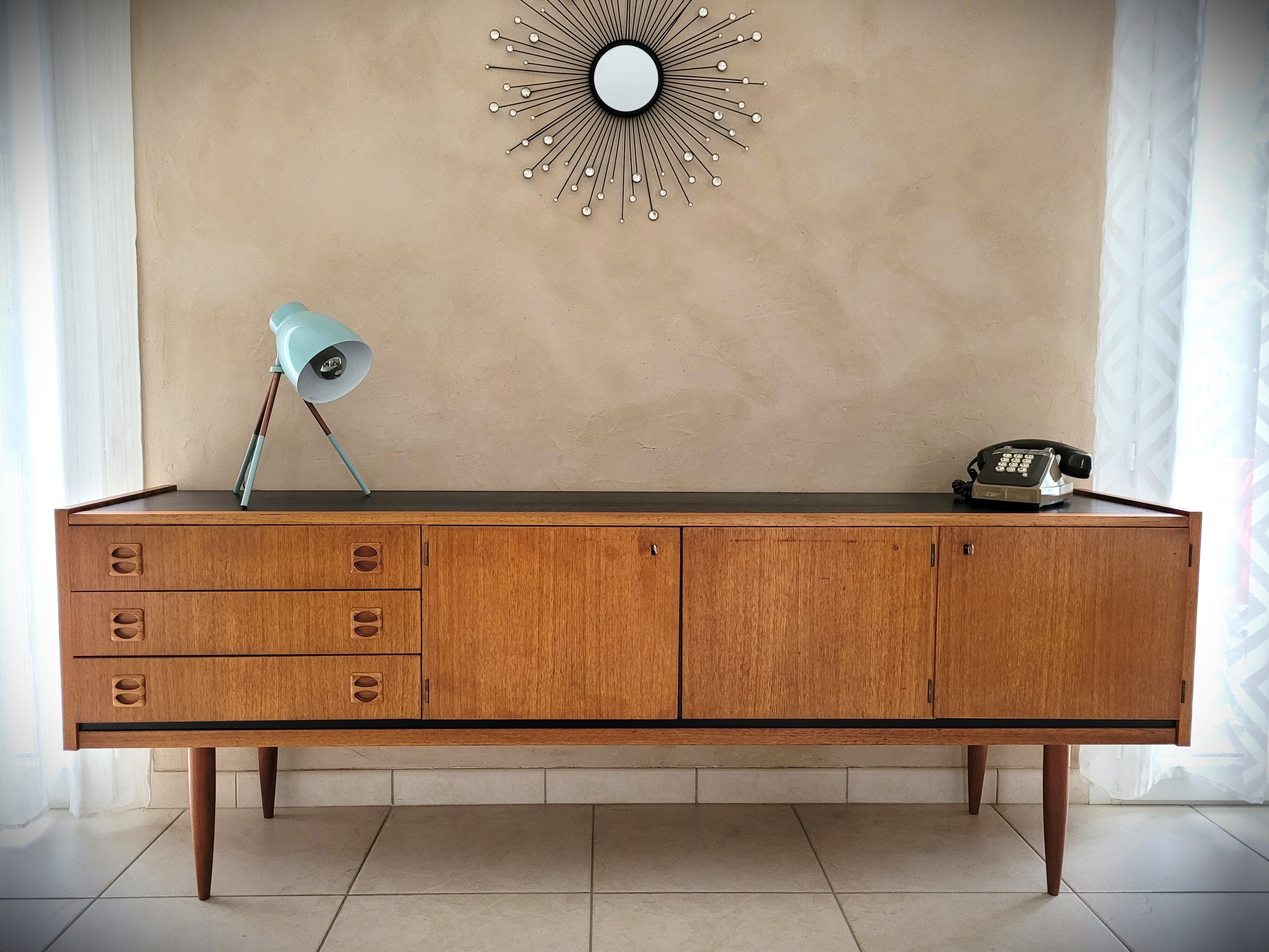 Enfilade design scandinave en teck | Selency
