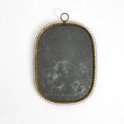 Mid century brass wall mirror by Josef Frank for Svenskt Tenn Sweden