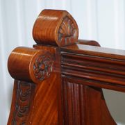 Victorian Double-Faced Carved Walnut Gallery Bench