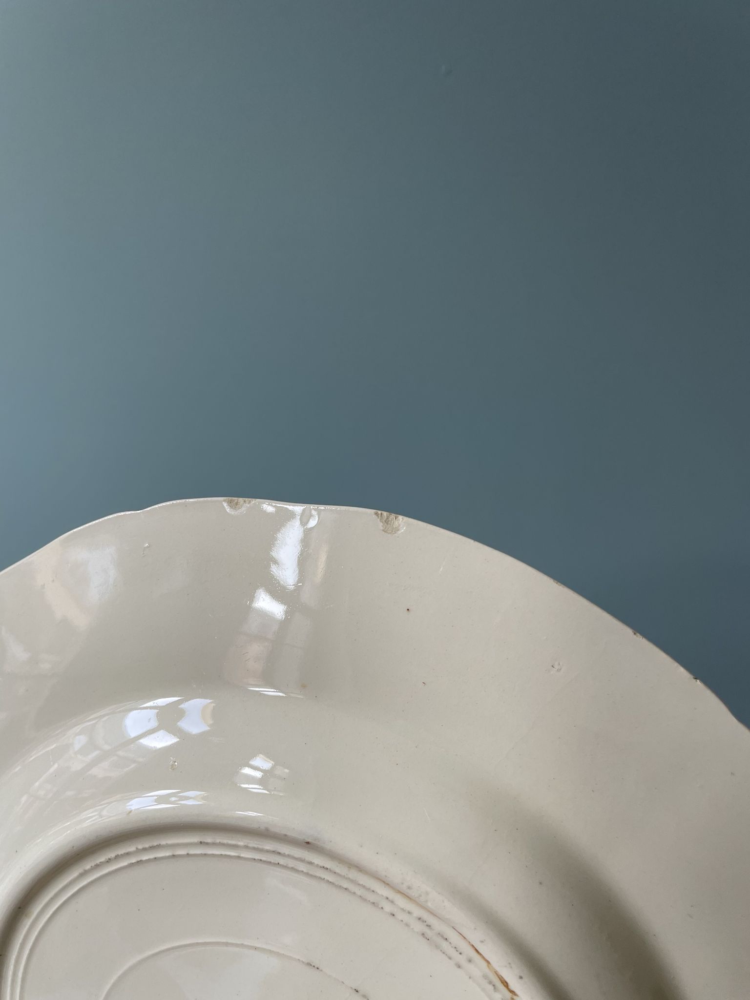 Set of 4 flat plates Sarreguemines France