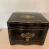 Cellar A Liqueur Complete Boulle Box Napoleon III Box Marquetry XIX Century