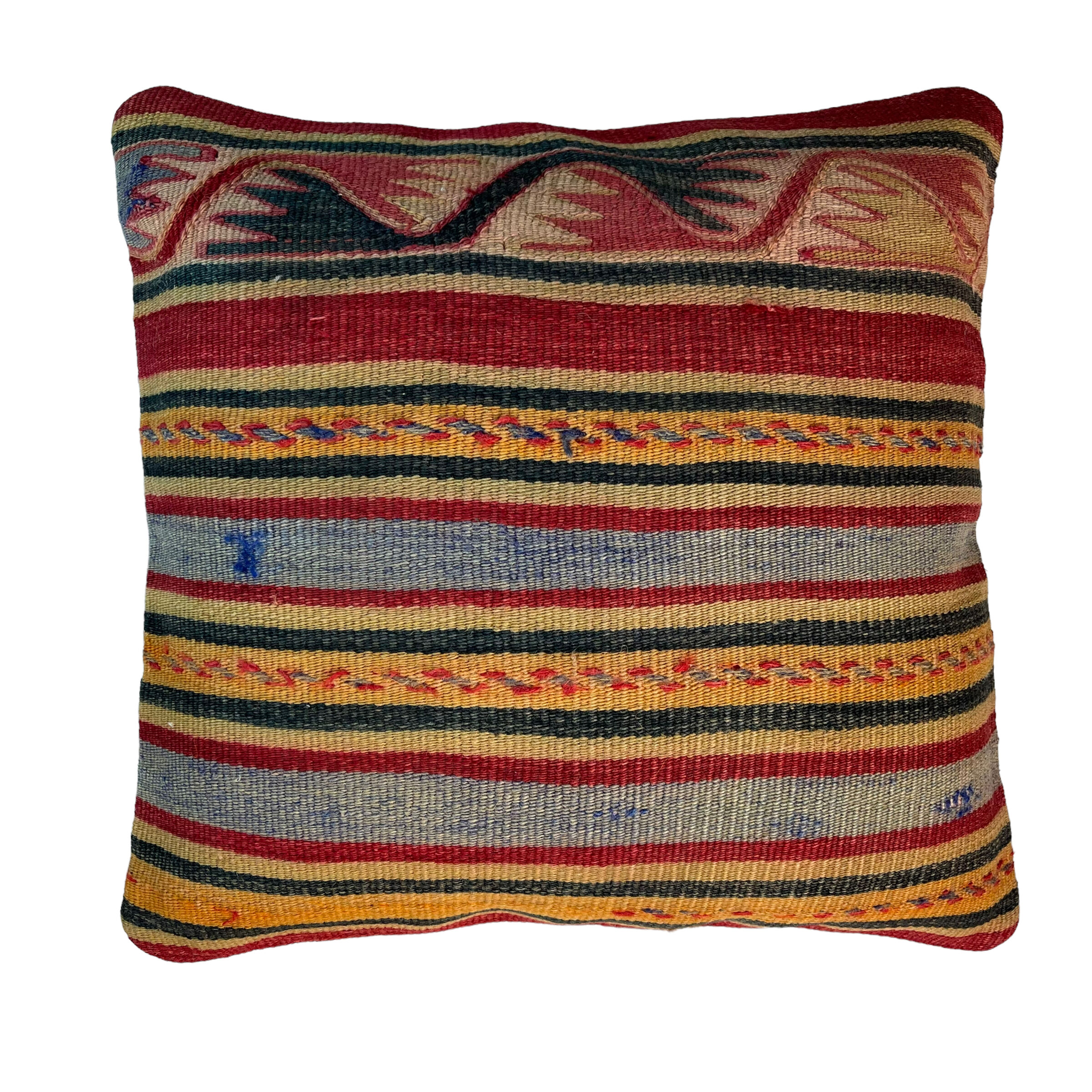 Vintage Turkish kilim cushion cover 40 x 40 cm