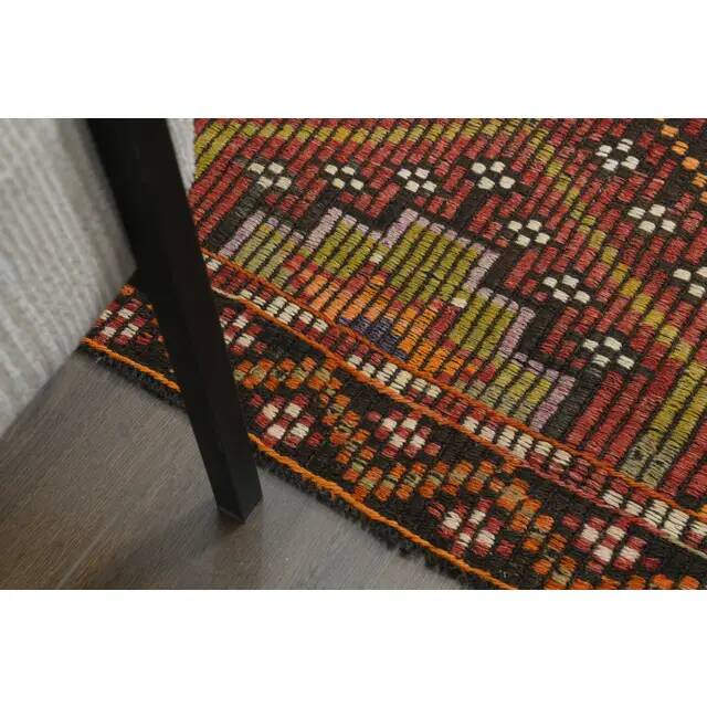 1970s Vintage Turkish Oushak Handmade Wool Cotton Red Area Rug 169x280