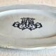 Old large oval dish Brown Westhead Moore & co monogram XIX