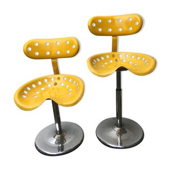 Pair of stools by Etienne Fermigier for Mirima