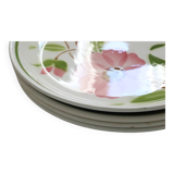 Set of 4 Moulin des Loups dinner plates, 1980, vintage French