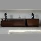 Extendable TV cabinet with walnut finish