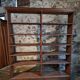 Large open shop shelf from an old French store by Chalmette, 1930s.