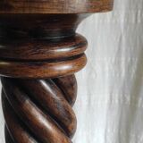 Turned wooden floor lamp – 40s/50s