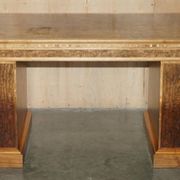 David Linley Burr walnut chest of drawers for light restoration.