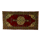 Anatolian handmade vintage rug 268 cm x 135 cm