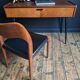 Vintage furniture with tapered legs, desk, console, dressing table.