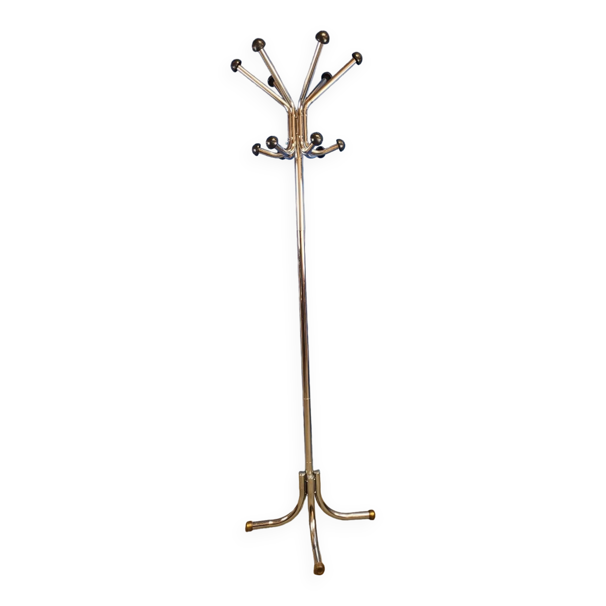 Porte manteau perroquet vintage chrome