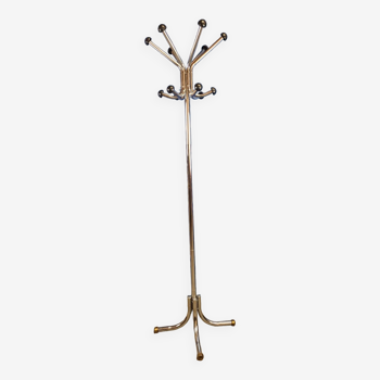 Vintage chrome parrot coat rack